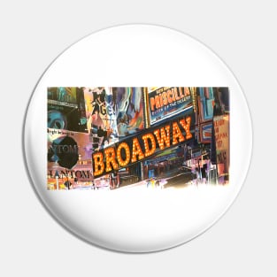 Retro Vintage Broadway Pin