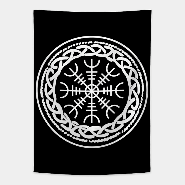 Viking Compass Vegvisir Tapestry by FullOnNostalgia