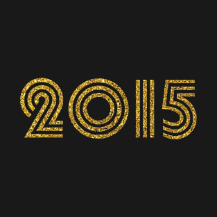 2015 Birth Year Glitter Effect T-Shirt