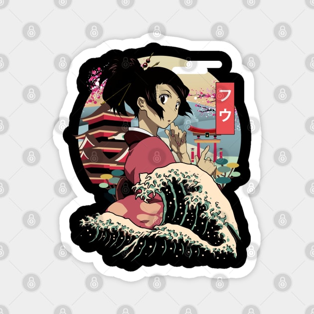 Graphic Fuu Comedy Japanese Anime Magnet by Cierra Bauch