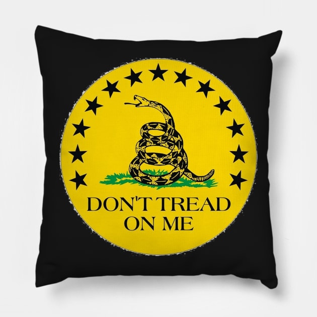 Dont Tread On Me Stars Pillow by  The best hard hat stickers 