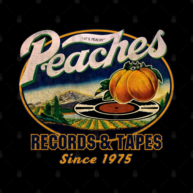 Peaches Records and Tapes 1975 Worn by Alema Art