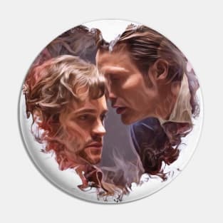 Hannigram Smoke and Lies Will and Hannibal Pin