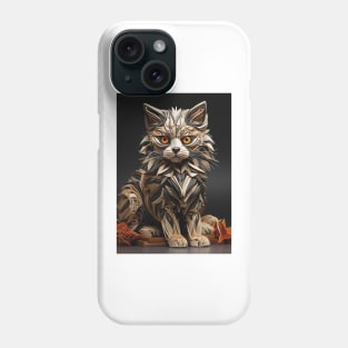 Fold Art Style Cat Phone Case