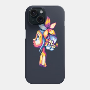 GIRL WITH FLOWER Phone Case