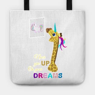 Unicorn - Never Give Up On Your Dreams Tote