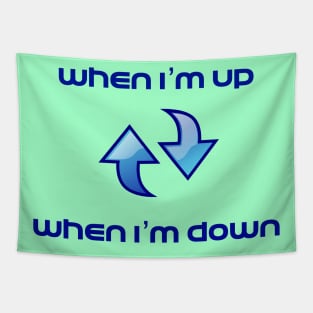 "When I'm Up When I'm Down" I Just Need U Toby Mac lyrics WEAR YOUR WORSHIP colour Jesus God Christian Design Tapestry