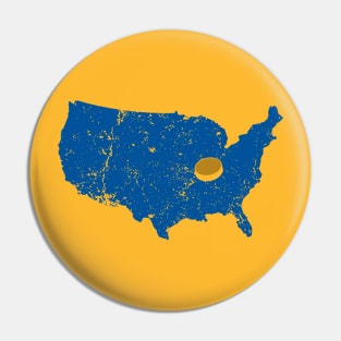 Blues Country Pin