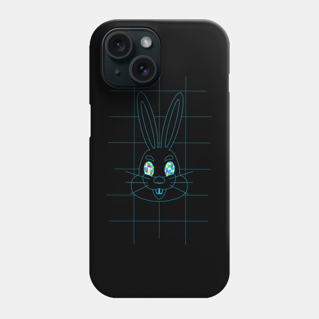 GRID DRAWING of a easter bunny Phone Case by Namwuob