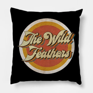 circle vintage The Wild Feathers Pillow