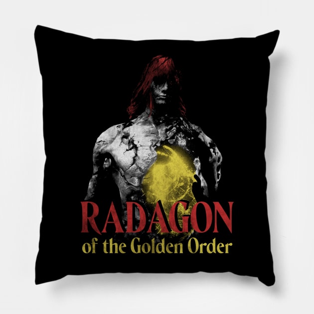 Radagon of The Golden Order - Elden Ring Pillow by GasparArts