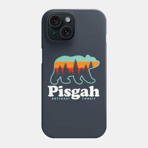 Pisgah National Forest Camping Hiking North Carolina Bear Phone Case by PodDesignShop