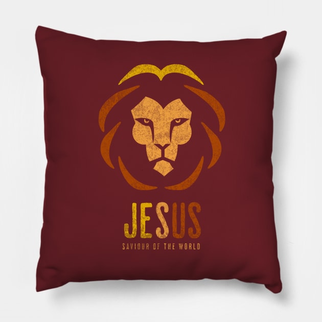 Jesus - Saviour of the world Pillow by Inspired Saints