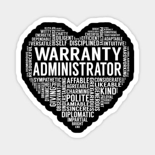 Warranty Administrator Heart Magnet