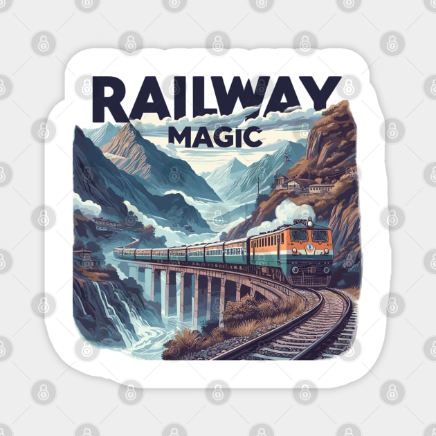 Railway Magnet by Vehicles-Art