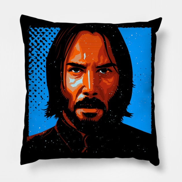 JOHN WICK Pillow by Hislla