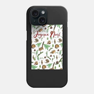 Forest Life White Background Christmas Card Phone Case