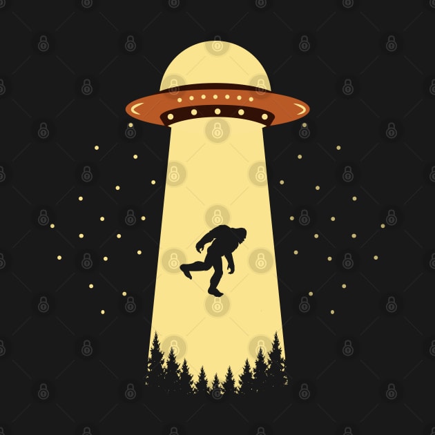 Bigfoot Ufo Abduction by Tesszero