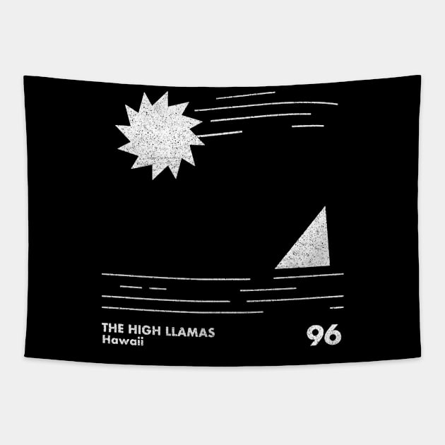 The High Llamas / Hawaii / Minimal Style Graphic Design Tapestry by saudade