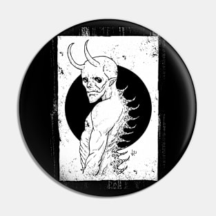 Devil's Backbone (white print) Pin