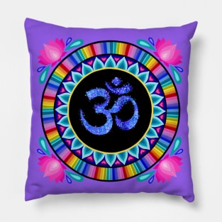 Universal Om Mandala Pillow