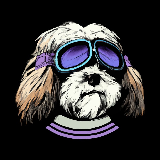 Havanese Dog Pilot Funny Dog Owner Retro Funny Dog by BetterManufaktur