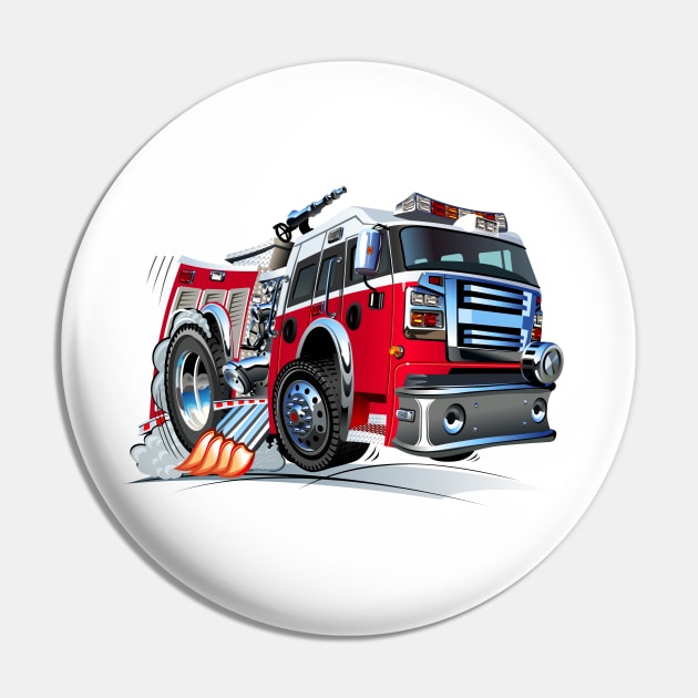 Cartoon firetruck Pin by Mechanik