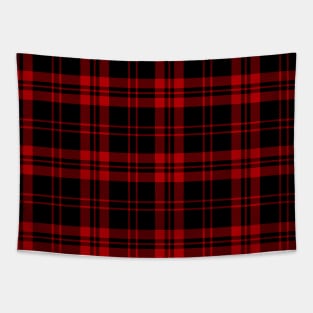 Scotland Tartan Black And Red Pattern Tapestry