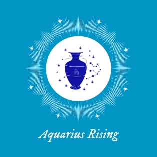 Aquarius Rising Astrology Chart Zodiac Sign Ascendant T-Shirt