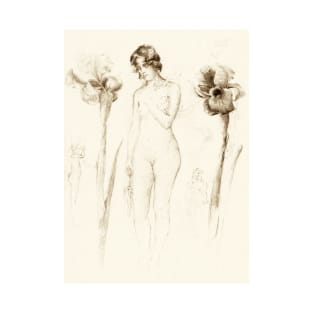 Nude and Iris (1919) by Solon H. Borglum T-Shirt