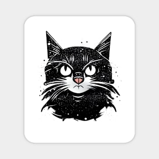 Angry Black Bomcat Magnet