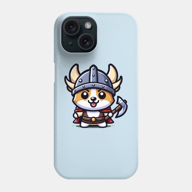 Viking corgi Phone Case by Ferdi Everywhere