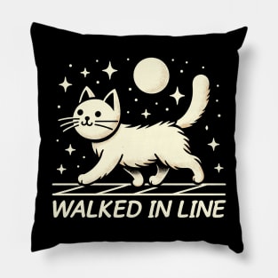 Walked In Line Pillow