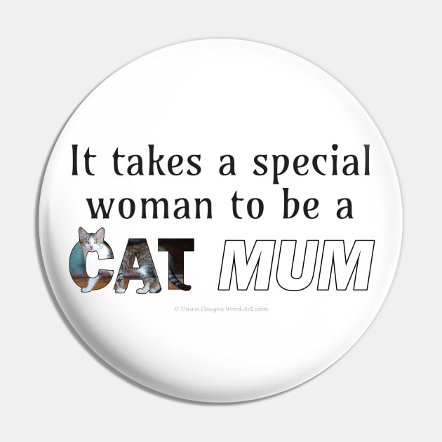 It takes a special woman to be a cat mum - tabby cat oil painting word art Pin by DawnDesignsWordArt