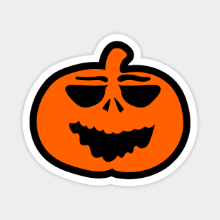 Halloween Funny Laughing Cartoon Pumpkin Face Magnet