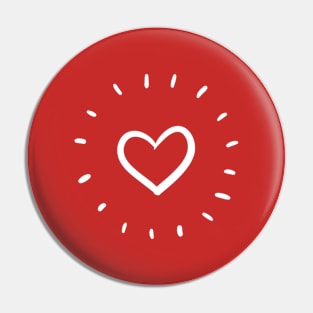 Heart love - Valentine's day Pin