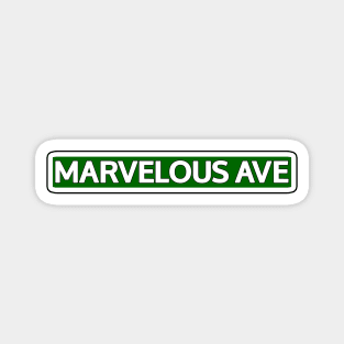 Marvelous Ave Street Sign Magnet