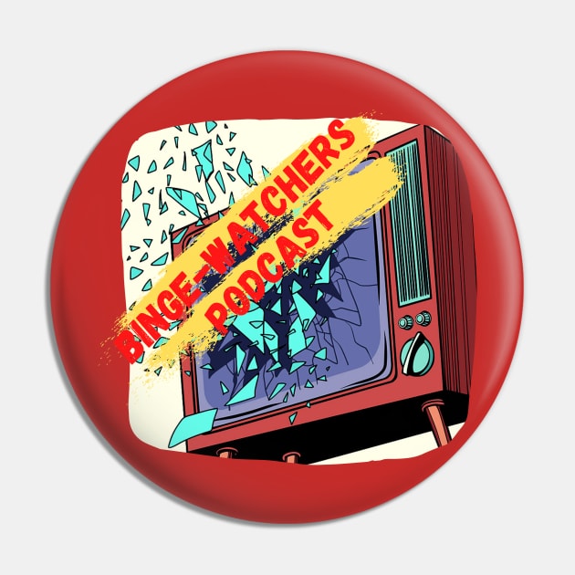 Binge-Watchers Podcast Logo (transparency label) Pin by Binge-Watchers Podcast