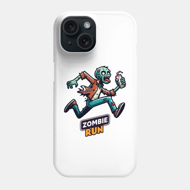 Zombie Run Phone Case by Rawlifegraphic