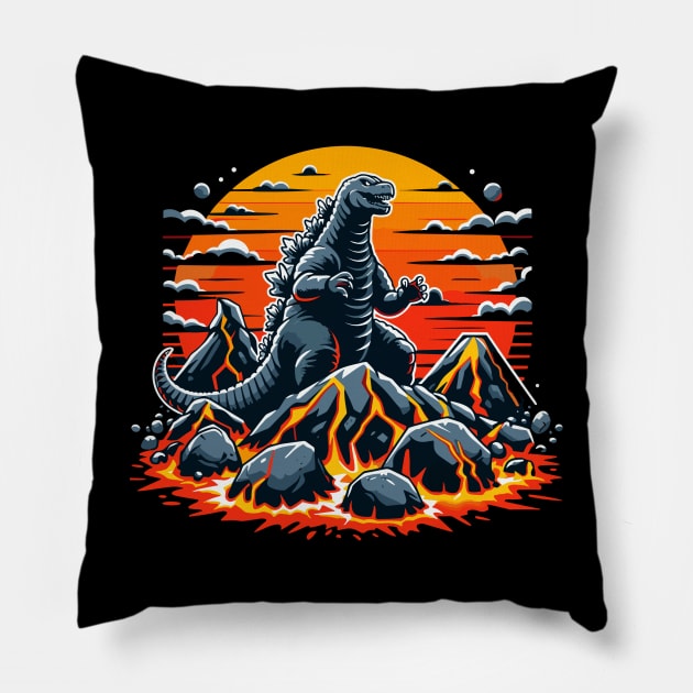 Godzilla Pillow by Rizstor