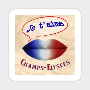 FRENCH KISS JETAIME CHAMPS-ELYSEES Magnet