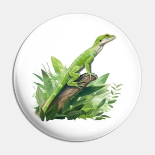 Green Anole Pin