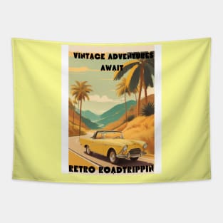 Retro Roadtrip Revival Tapestry