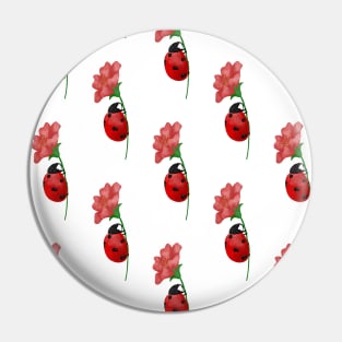 Ladybug pattern Pin