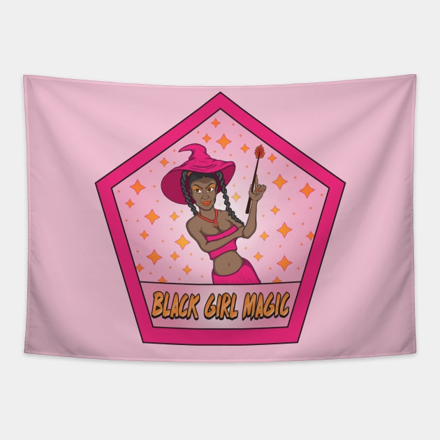 Black Girl Magic Tapestry by Big Bee Artistry