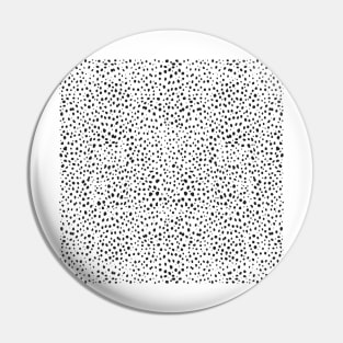 Dalmatian Spots - Black and White Polka Dots Pin