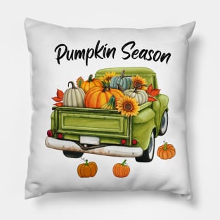 Fall Pumpkin Spice Season Halloween and Thanksgiving Pillow