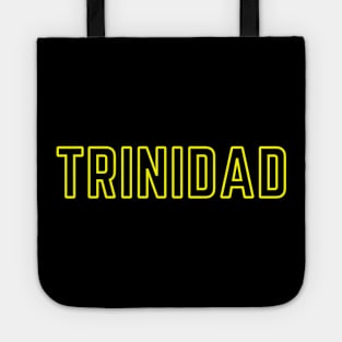 Trinidad Travel Tourist Yellow Text Tote