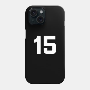 Number Fifteen - 15 - Any Color - Team Sports Numbered Uniform Jersey - Birthday Gift Phone Case