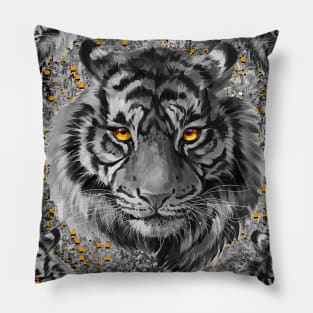 Bengal Tiger - Cool Tiger - Siberian Tiger - Orange Tiger eyes Pillow